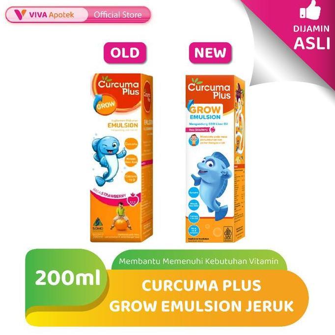 Plus- Curcuma Plus Grow Emulsion Botol 200 Ml