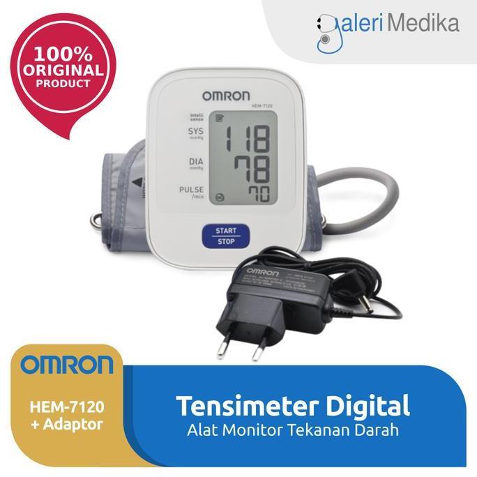 Omron HEM 7120 Tensimeter Digital + Adaptor