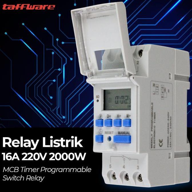 Programmable Digital Timer Switch 28 Program 220V/25A(16A) - THC30A - White