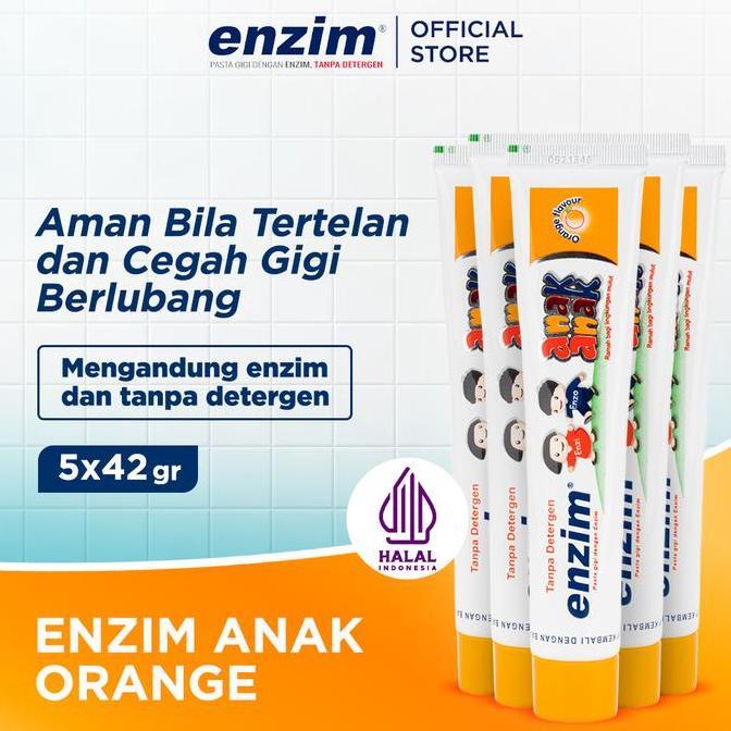Cod,Bisa- Enzim Anak Orange 42 Gr - 5 Pcs