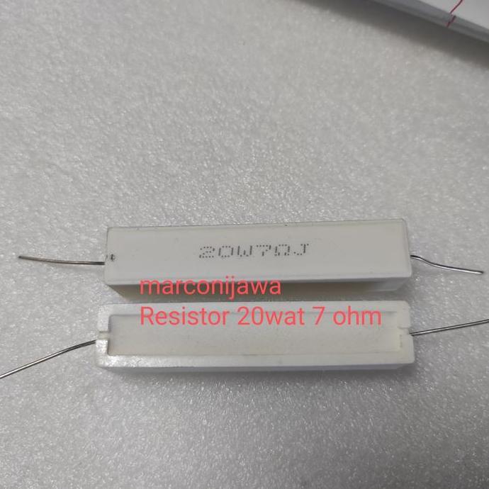 Resistor 20wat 7 ohm putih