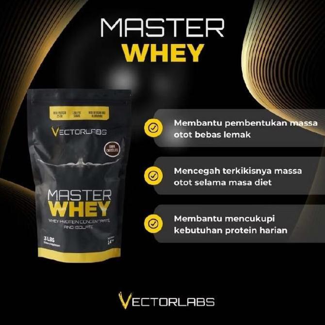 Vectorlabs Master Whey 3 Lbs Protein Isolate Dan Concentrate