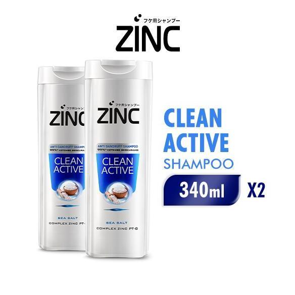 Zinc Shampoo Clean Active 340 ml x 2 pcs