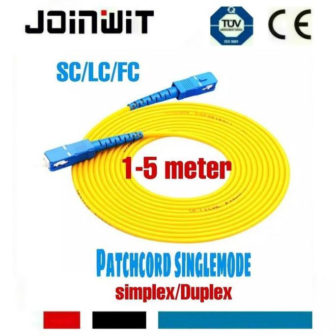(Best) Patchcord SC/LC/FC Simplex Single Mode fiber optic (1-5 METER) SIMPLEX