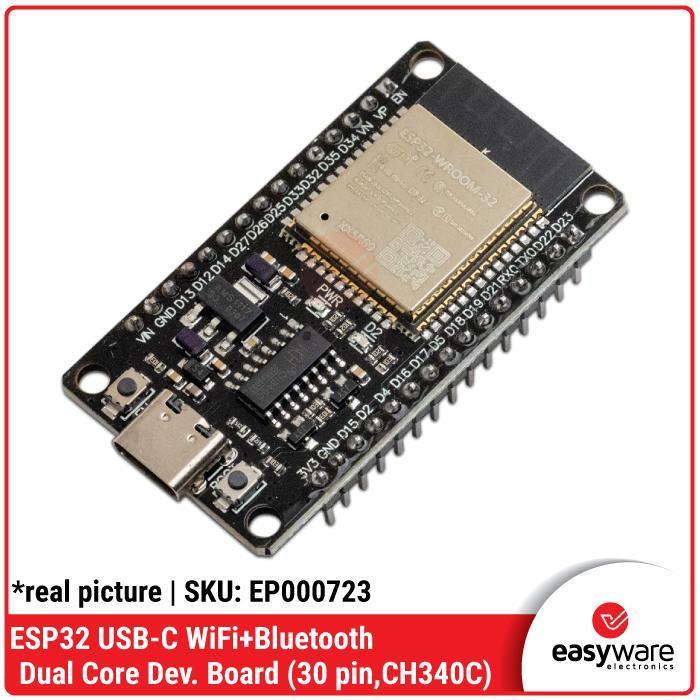 ESP32 Development Board 2.4GHz WiFi Bluetooth Dual Type C ESP-32 USB-C