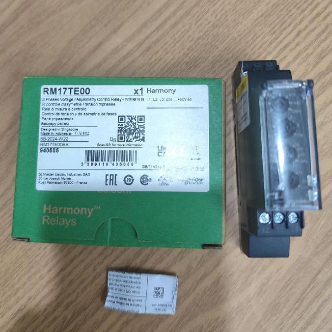 TERBARU - RELAY CONTROL SCHNEIDER RM17TE00 3PH