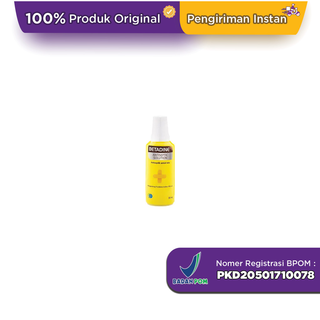 Betadine Solution 30 ml - Halodoc