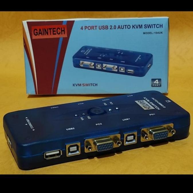 TERLARIS!! KVM SWITCH AUTO USB 4 PORT