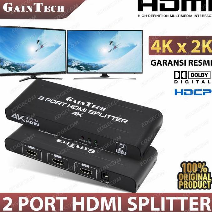 TERBARU - HDMI SLITTER 1-2 GAINTECH