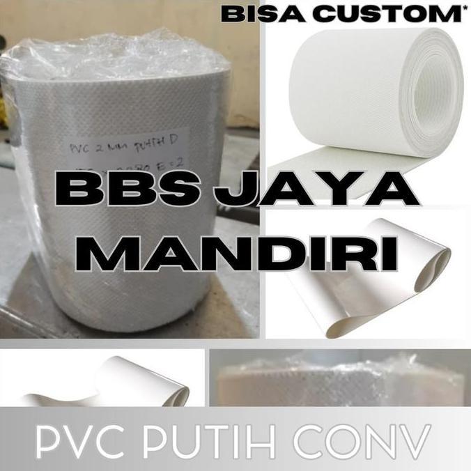 PVC 2MM PUTIH DIAMOND Endless + Aligator