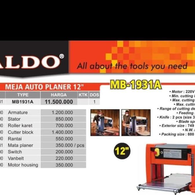 %$%$%$%$] Mata auto planer ALDO 1931