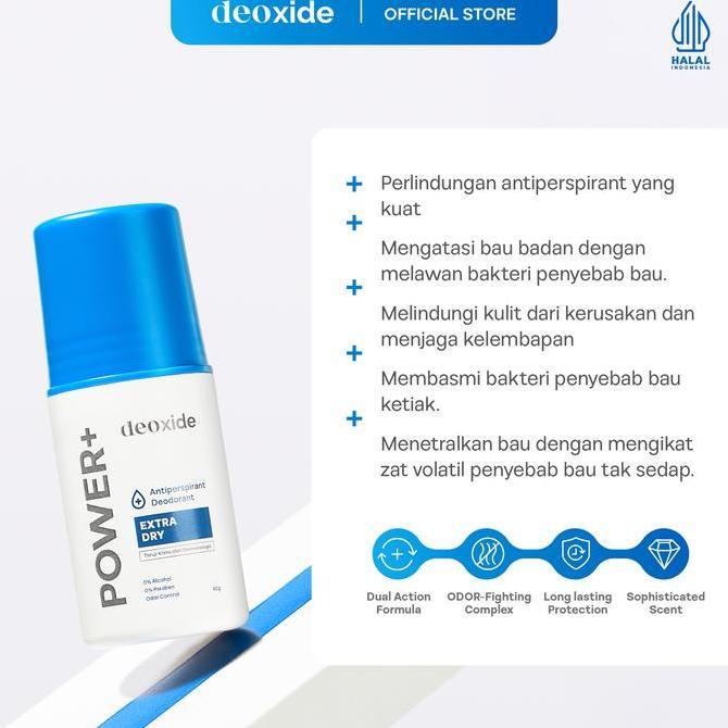 Deoxide Antiperspirant Deodorant Roll On POWER+ For Hyperhidrosis