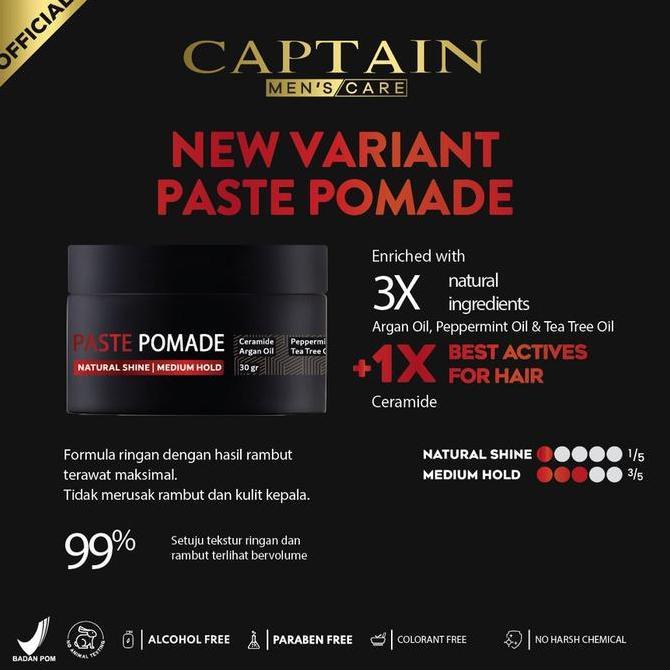 Captain Men's Care Paste Pomade