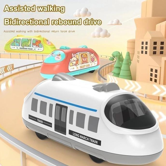 OCHACO Model Simulasi High Speed Train Mainan Anak Kereta Api Pull Back 2Arah