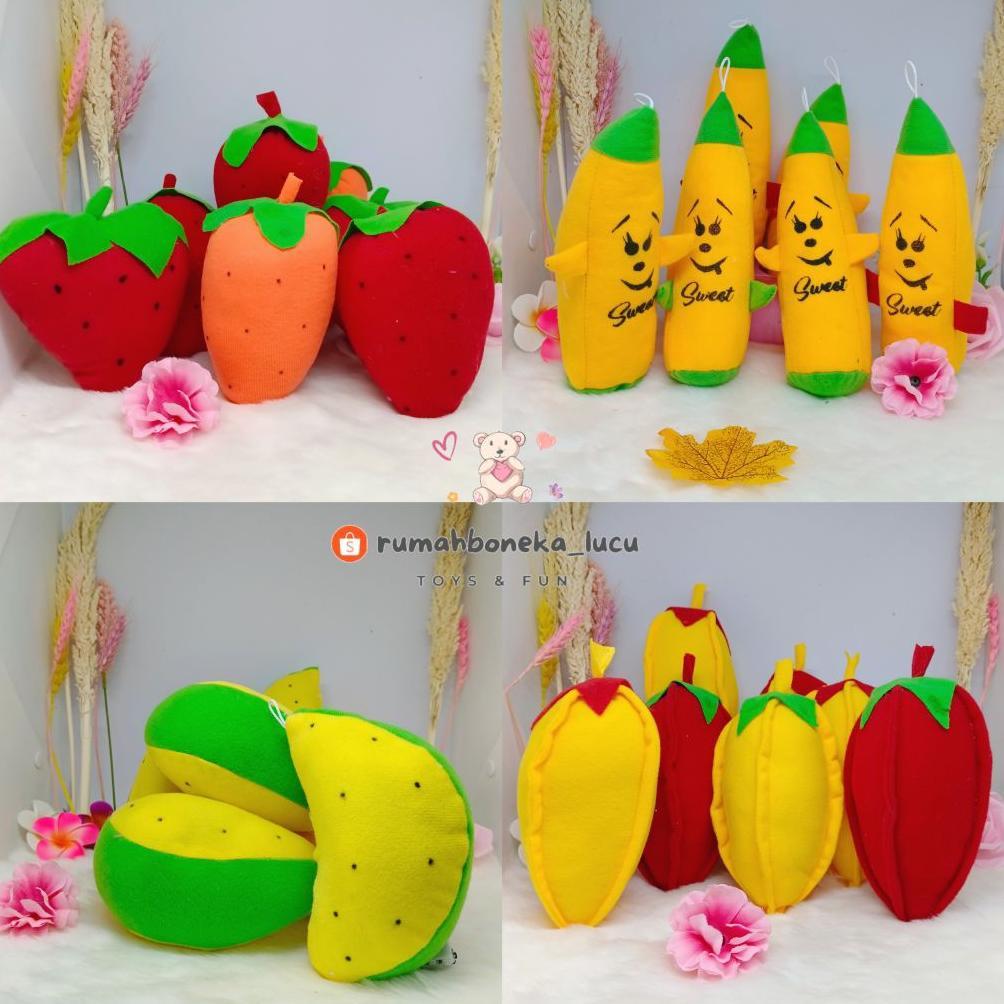 value pack boneka buah buahan mini