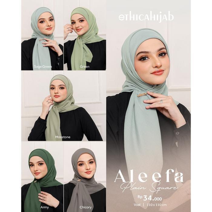 EthicaHijab | Aleefa Plain Square Aleefa - ARMY