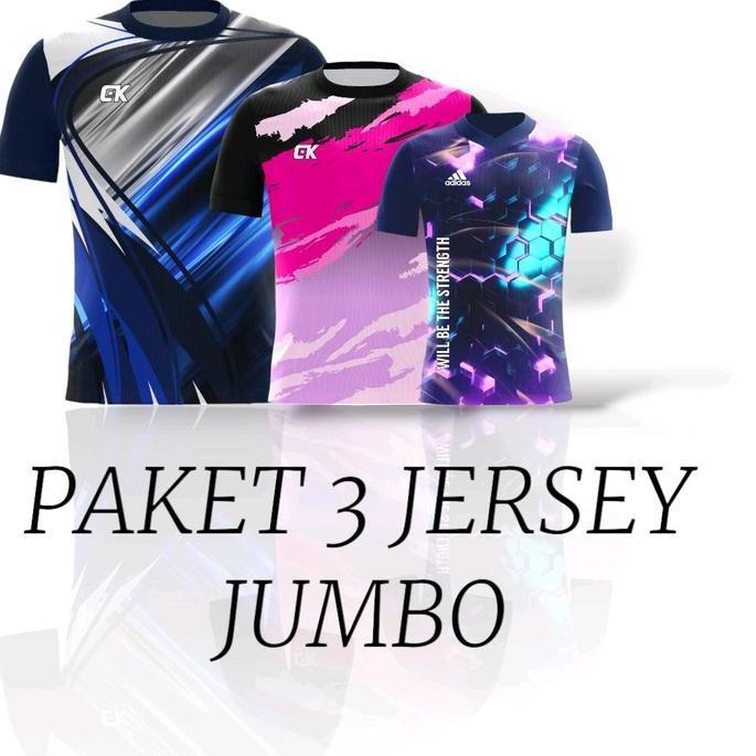 PAKET 3 JERSEY JUMBO LD 124 BISA COD .