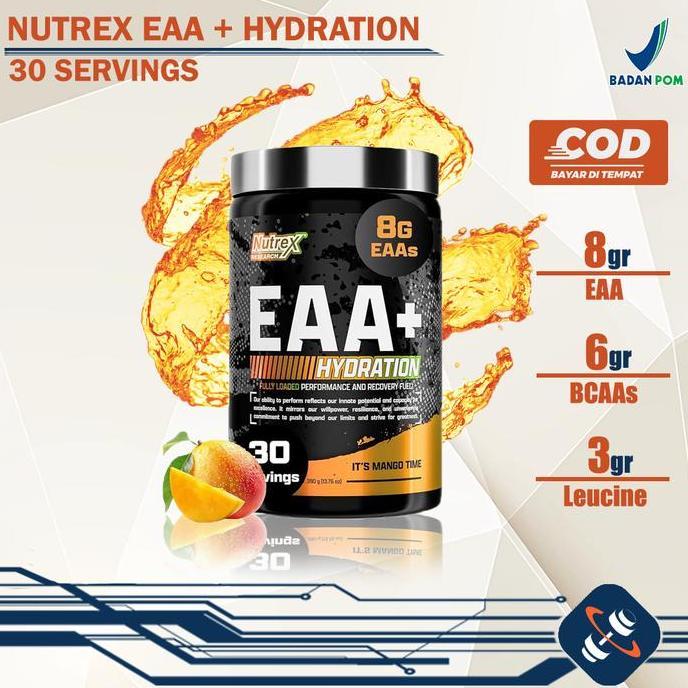 Nutrex Research EAA+ Hydration 30 Servings Performance dan Recovery