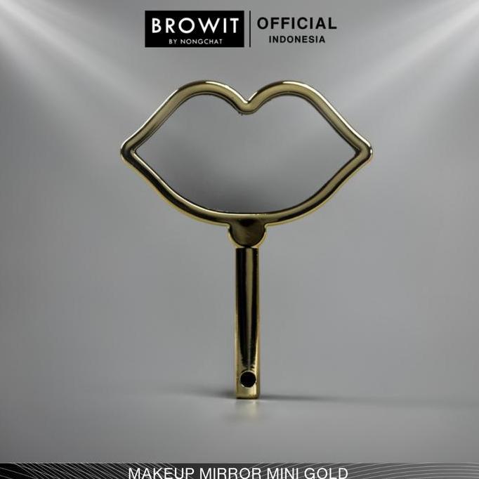 Makeup Mirror Mini Gold | Cermin Makeup