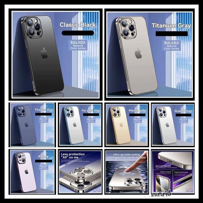 IPhone 15 / Pro/ Plus/ Max Sulada Matte Plating Original Case Soft Tpu