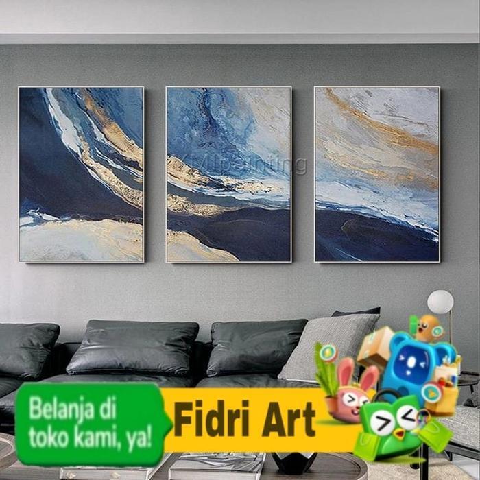 lukisan panel abstrak