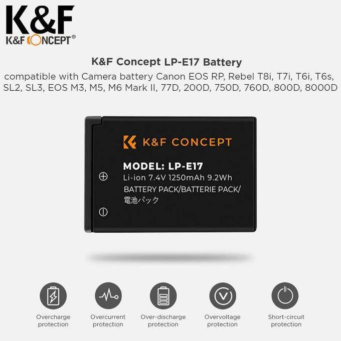 KNF Concept Battery Canon LP-E17