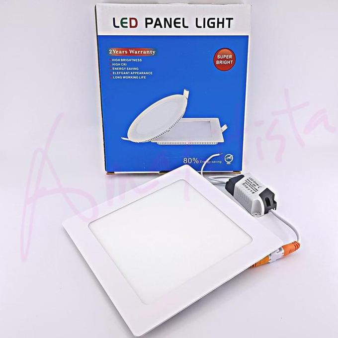 Ready !!! Downlight LED Panel Flat Kotak Segi 12watt 5" Inbow Philed Square