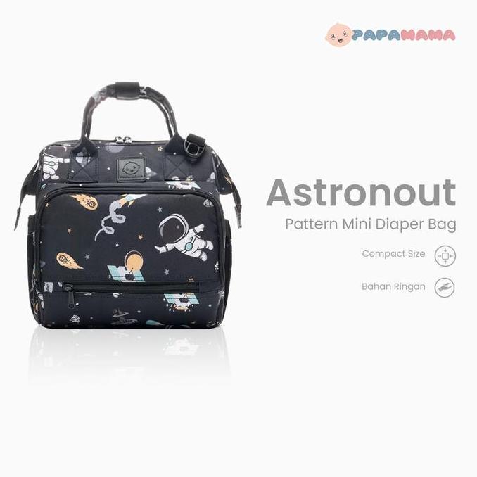 Papamama Pattern - Mini Diaper Bag - Astronout : 1061