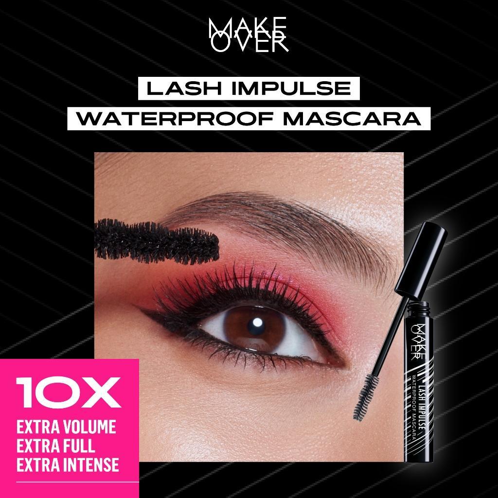 Make Over Dramatic Graphic Eye Look : Hyperblack Eye Liner, Lash Impulse Mascara