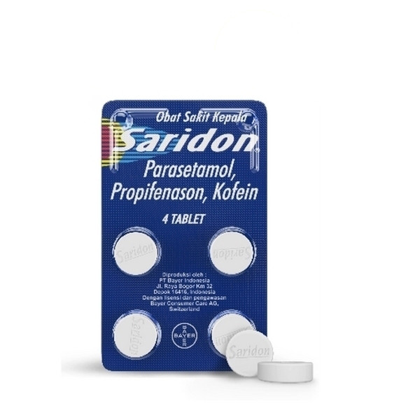 SARIDON 1 BLISTER @ 4 TABLET