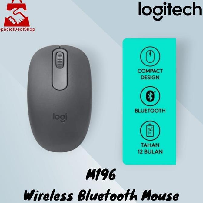 Best Seller Logitech M196 Mouse Wireless Bluetooth Premium