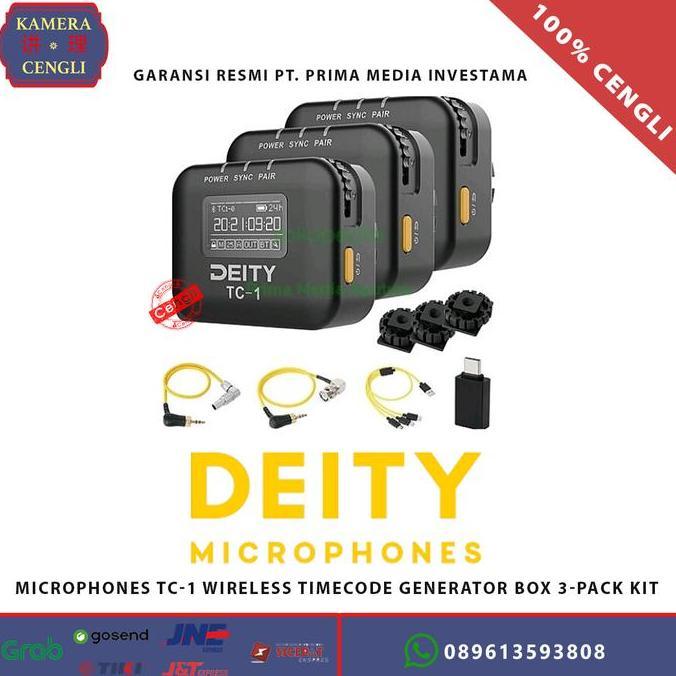 Deity Microphones TC-1 Wireless Timee Generator Box 3-Pack Kit