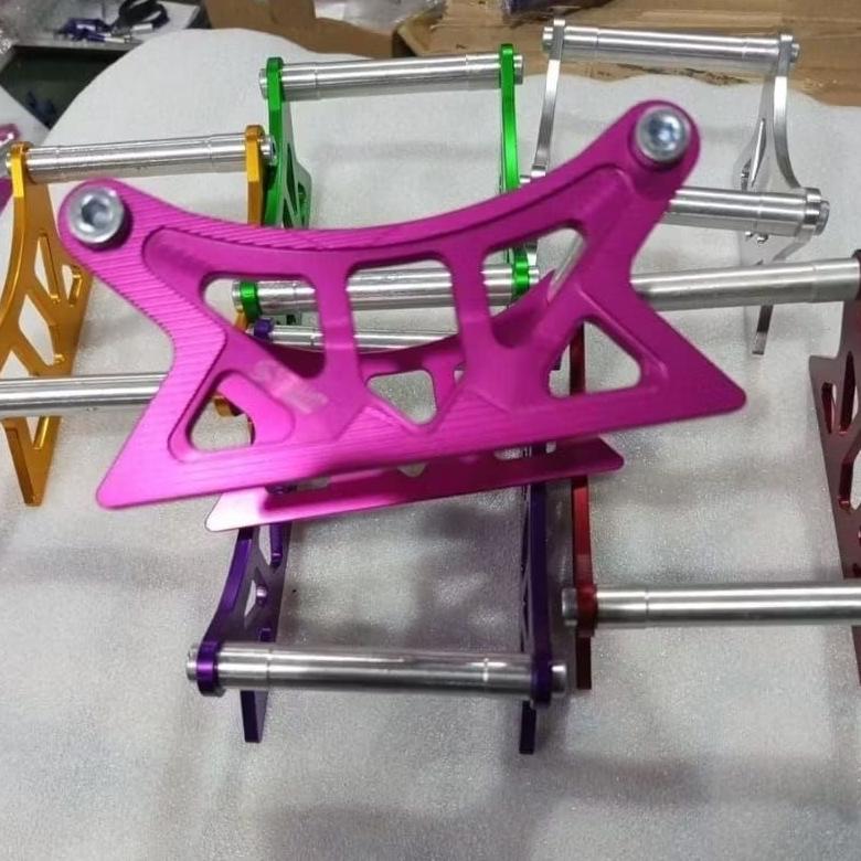 Paddock Pedok Mini Stand Roda Depan CNC Shijiro Racing