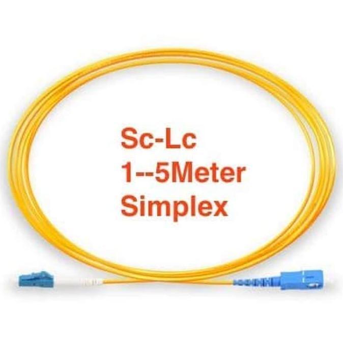 Ready !!! Patchcord Sc-Lc Simplex SingleMode [1--5 Meter] - Satu Meter