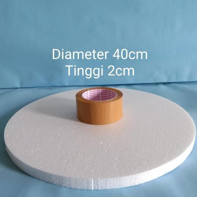 D40x2cm Gabus Styrofoam Bulat Dummy Cake