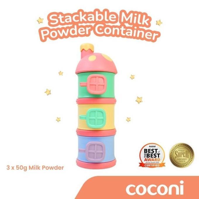 Promo Coconi Stackable Milk Powder Container / Tempat Susu / Snack Anak Cod