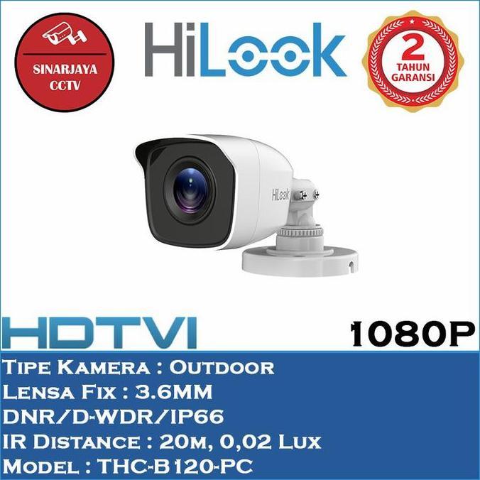 CAMERA CCTV OUTDOR 2MP HILOOK THC-B120-PC