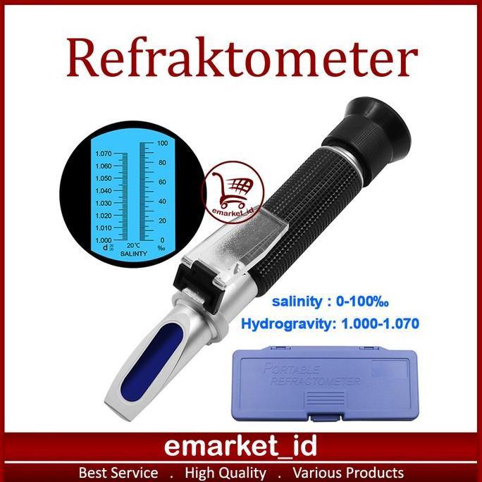 Refraktometer / Salinity Portable Refractometer / Alat Ukur Kadar