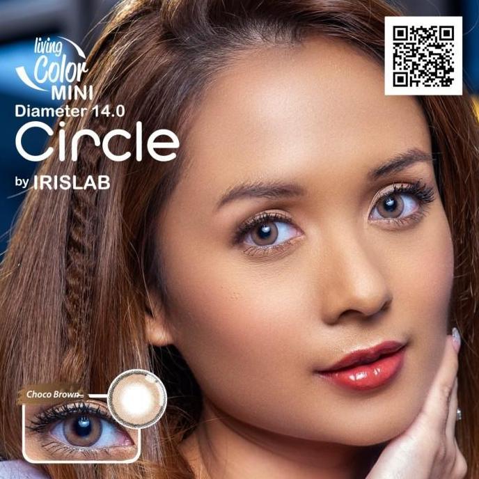 Cod,Bisa- Softlens Minus Mini Circle 14Mm (Choco Brown) Gratis Tempat Soflen