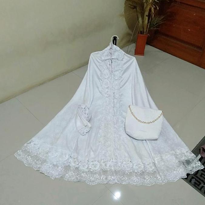 Mukena KD Full Bunga Mawar sutra Dov