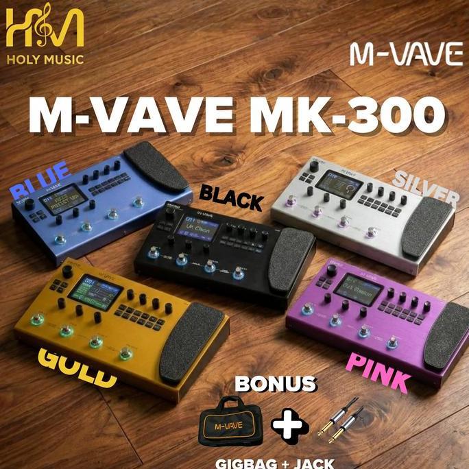 M-VAVE MK300 Guitar Multi-Effect Processor - White - Black MK-300