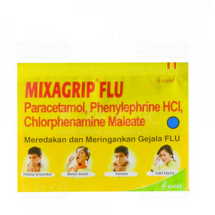MIXAGRIP FLU 1 STRIP @ 4 KAPLET