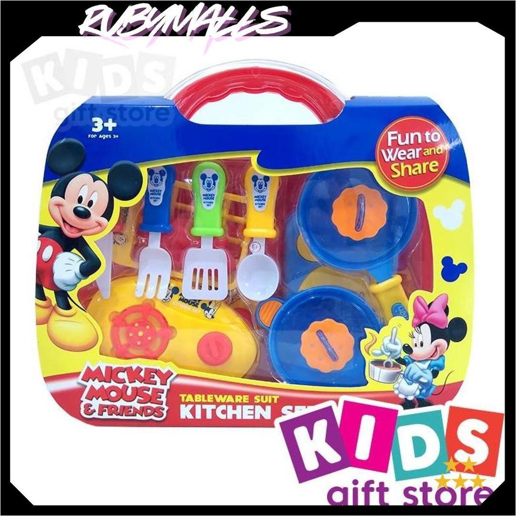 Mickey Mouse Tableware Kitchen Set KGS Gratis Ongkir