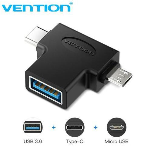 Vention OTG 2in1 Usb Micro usb Type C Adapter