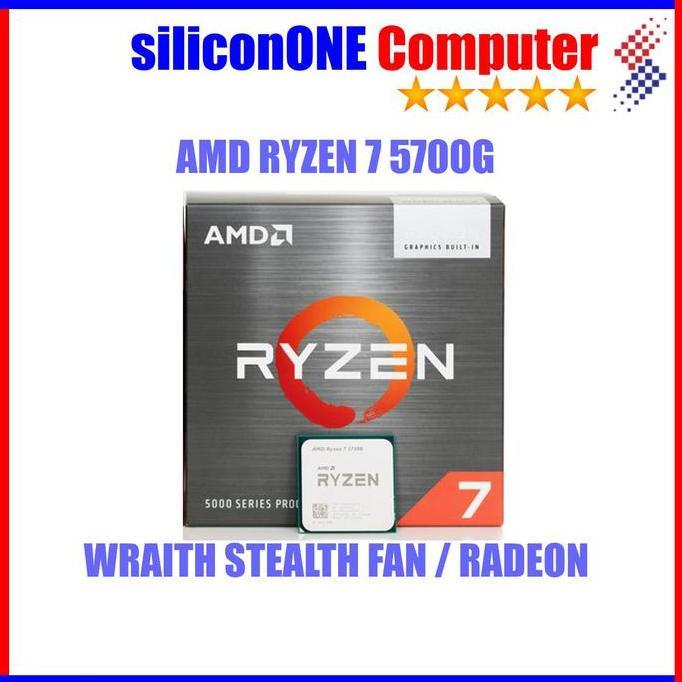 BEBAS ONGKIR - AMD Processor RYZEN 7 - 5700G Wraith Stealth Cooler BOX