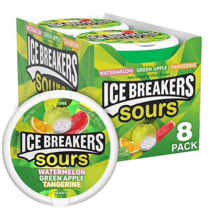 Snck- Ice Breakers Sours Candy 2 Variants 42Gr