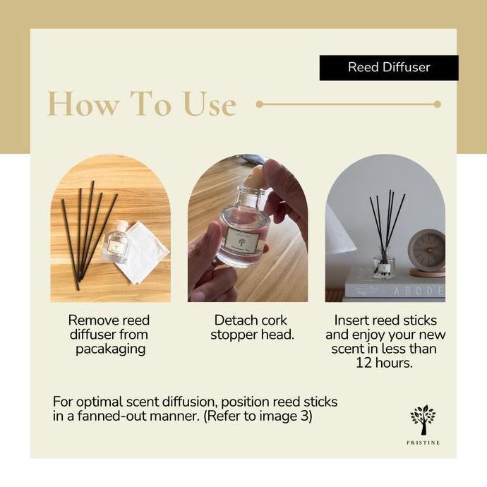 Guice- Pristine Himalayan Tea Reed Diffuser 50Ml - Snature Series - Aromatherapy - Aroma Terapi Ruangan