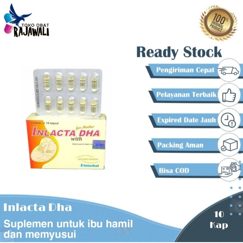 inlacta dha suplemen perstrip 10 kapsul