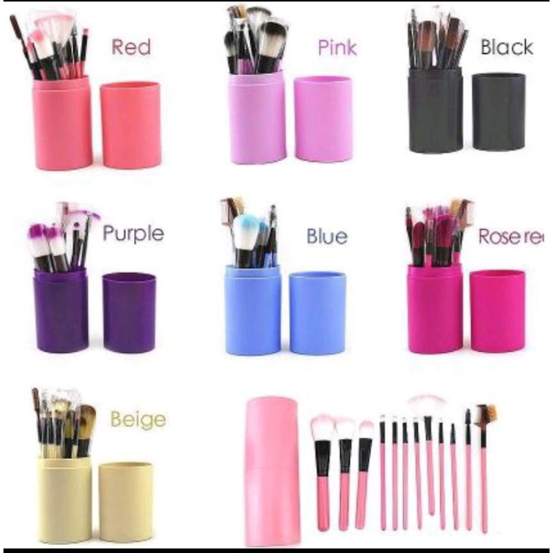 Kuas Makeup 1 set+Tabung