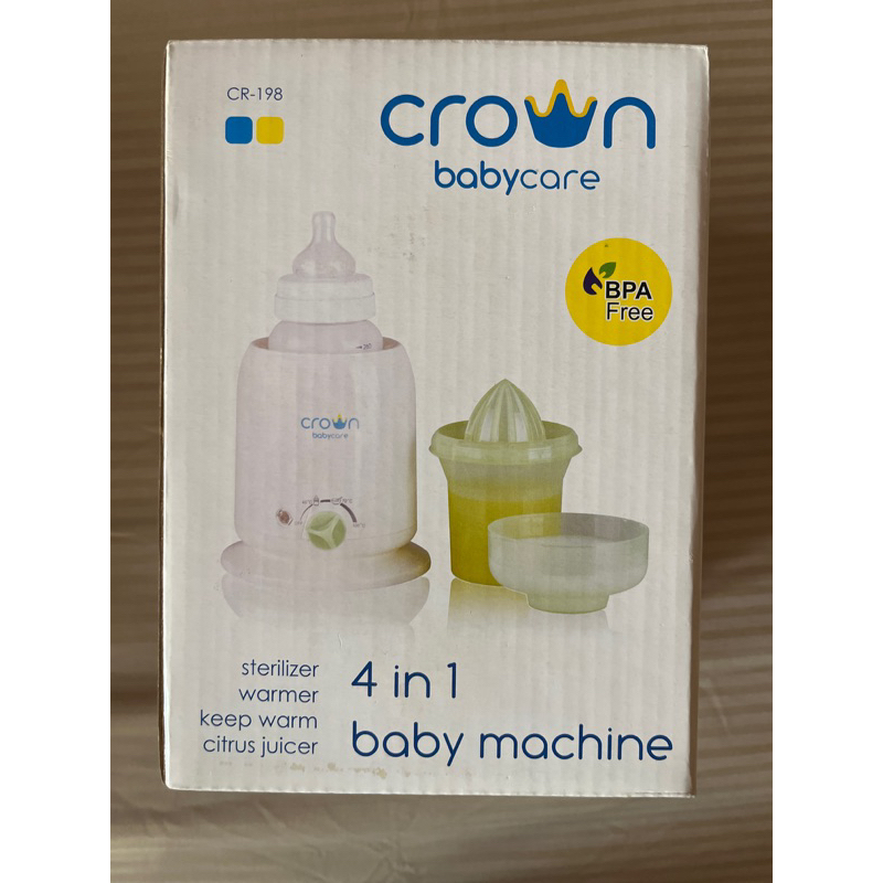 crown bottle warner baby machine 4in1 preloved